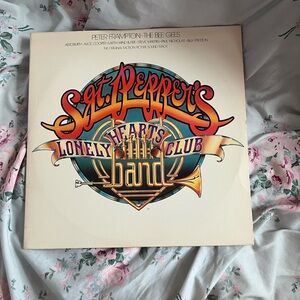 Sgt. Pepper's Lonely Hearts Club Band Vinyl LP - Colorful Logo Cover VINTAGE